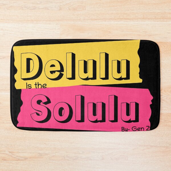 Item preview, Delulu Solulu - Trendy Gen Z Typography designed and sold by Mini Pixel Perfect Co..
