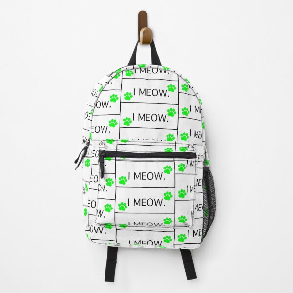 Item preview, “ I Meow” Green Cat Paws I Meow Cat lovers Cat addicts Cat mamas Cat Owners designed and sold by OneCatShop.