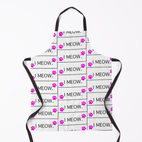 Item preview, “ I Meow” Pink Cat Paws I Meow Cat lovers Cat addicts Cat mamas Cat Owners  designed and sold by OneCatShop.