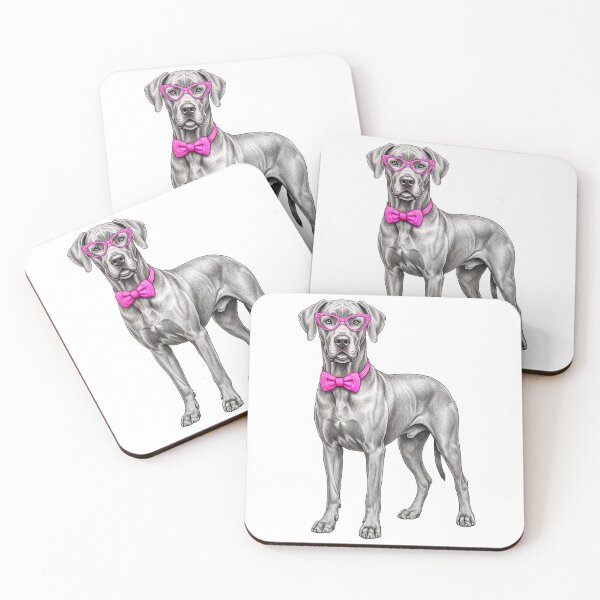 Item preview, Preppy Great Dane Mom Mother's Day Watercolor Pink Bow Sunglasses Dog Gift designed and sold by EvrmoodCo.