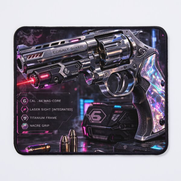 Item preview, Cyberpunk - Neo Arkham 2040 - Cobalt Sixer Gun designed and sold by Beaurozier.
