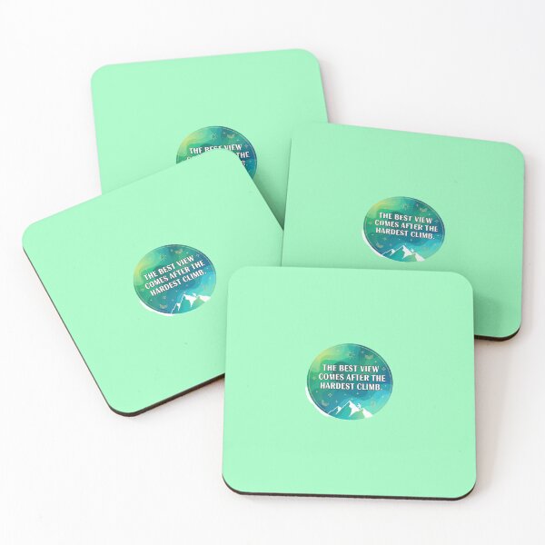 Item preview, The Best View Comes After The Hardest Climb Mountain Sticker designed and sold by Scro-Ciob-Shop.