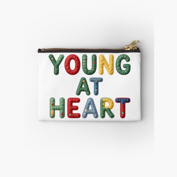 Item preview, YOUNG AT HEART - IN COLORFUL FAUX LETTERING designed and sold by AlexOBrienArt.