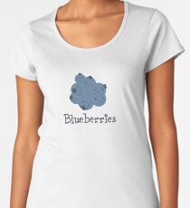 Cute Kawaii Blueberries Women's Premium T-Shirt