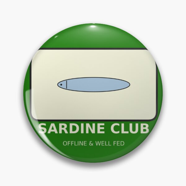 Item preview, Sardine Club: Retro Minimalist Graphic T-Shirt designed and sold by FarDesign.