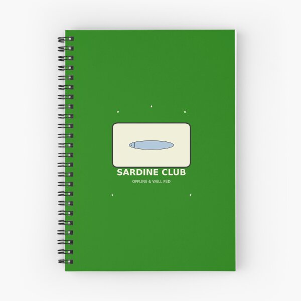 Item preview, Sardine Club: Retro Minimalist Graphic T-Shirt designed and sold by FarDesign.