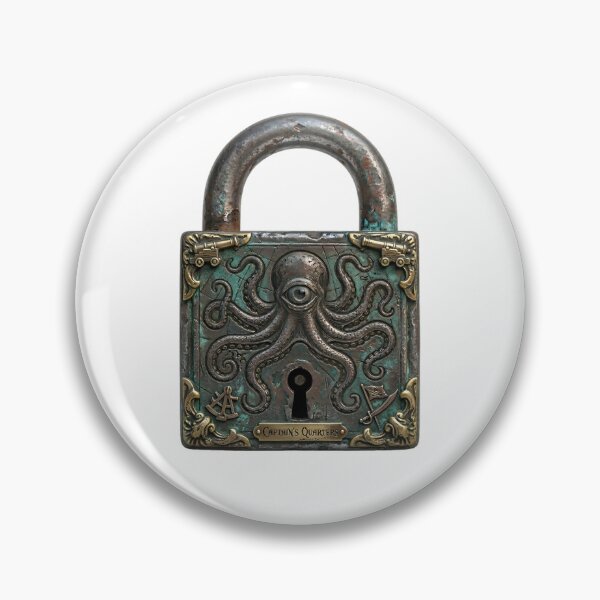 Item preview, Antique Captain's Quarters Octopus Padlock designed and sold by octozap.