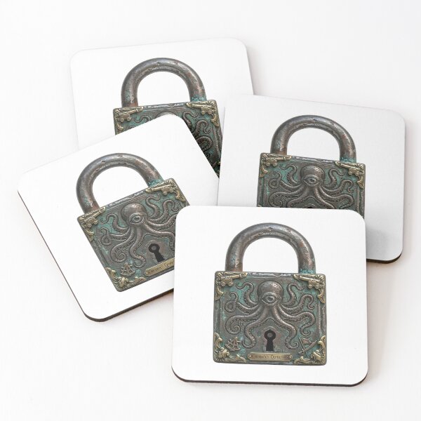 Item preview, Antique Captain's Quarters Octopus Padlock designed and sold by octozap.