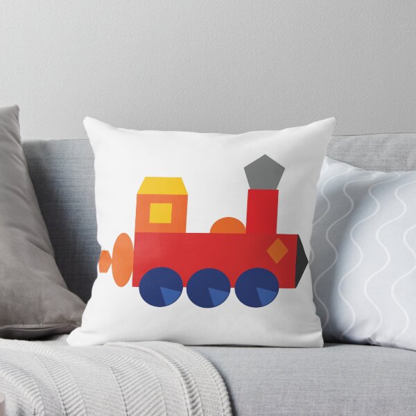 Item preview, Geometric Train Made from Shapes for Kids designed and sold by MadeFromShapes.