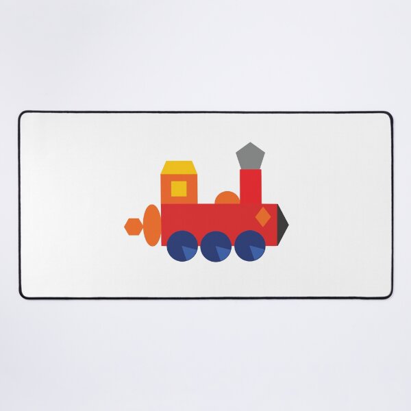 Item preview, Geometric Train Made from Shapes for Kids designed and sold by MadeFromShapes.