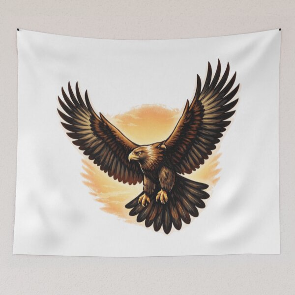 Item preview, Wedgetail Eagle in Flight – Australian Raptor Sunset Art designed and sold by PawPrintCustom.