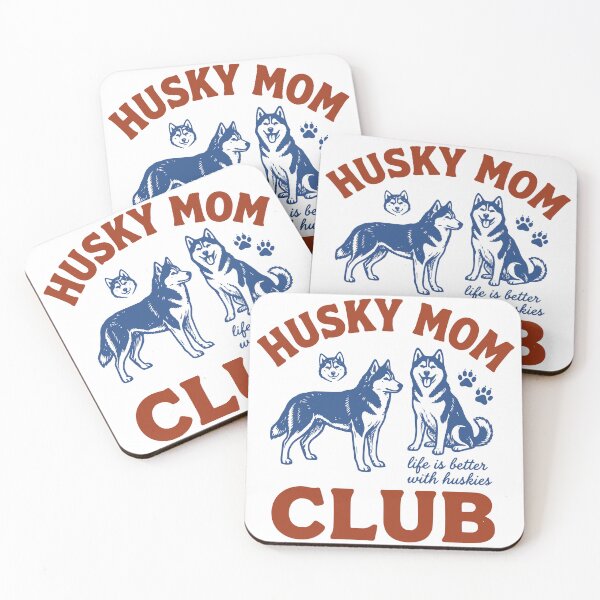 Item preview, Husky Mom Club Retro Varsity Aesthetic Mother's Day Husky Dog Mom Gift designed and sold by EvrmoodCo.