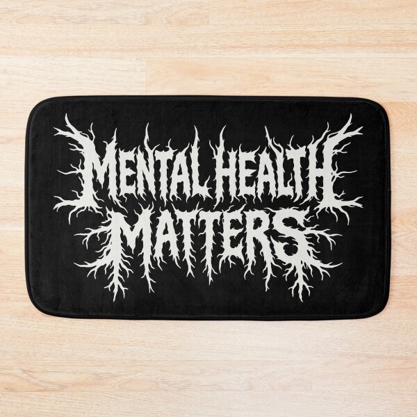 Item preview, Mental Health Matters Black Metal Style Logo designed and sold by Eh Plus Designs.