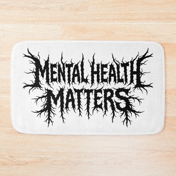 Item preview, Mental Health Matters Black Metal Style Logo designed and sold by Eh Plus Designs.