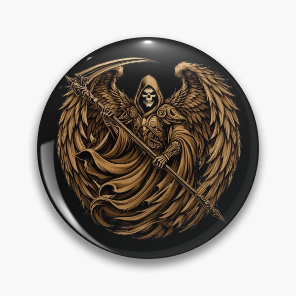 Item preview, Grim Reaper Coyote Brown Tactical Skull Sticker – Dark Gothic Reaper Art designed and sold by MaulCabral Designs.