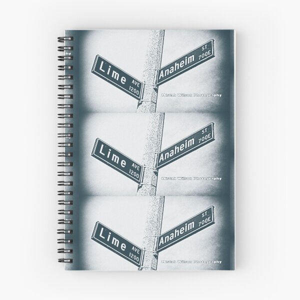 Item preview, Lime Avenue & Anaheim Street, Long Beach, CA (Spring 2026 Edition) designed and sold by The Street Sign Store.