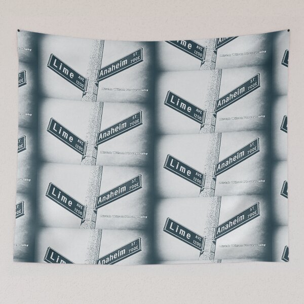 Item preview, Lime Avenue & Anaheim Street, Long Beach, CA (Spring 2026 Edition) designed and sold by The Street Sign Store.