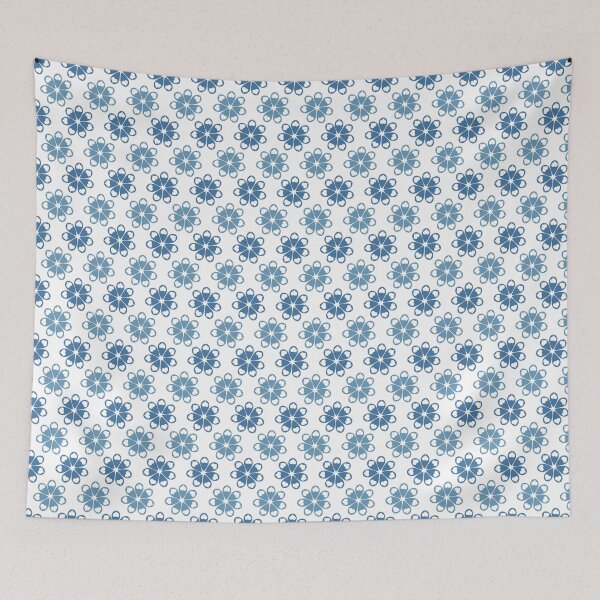 Item preview, Blue & White Love Tears Flowers on White designed and sold by Digitalmyth's Designs.