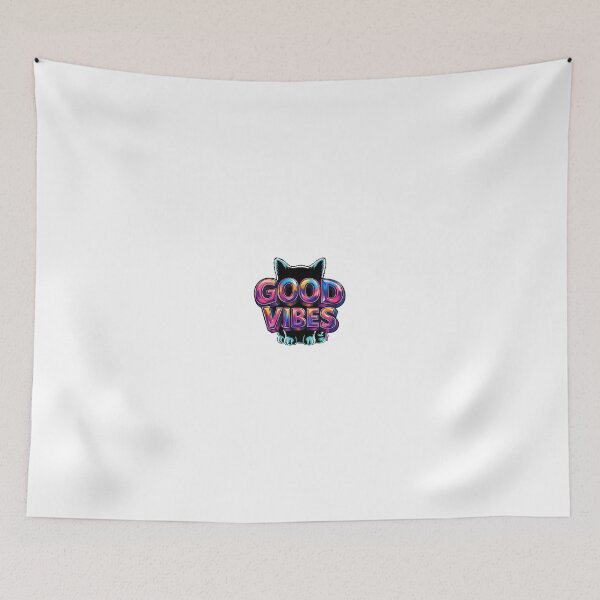 Item preview, The cat with good vibes, lively and colorful designed and sold by Good-Vibes-Off.
