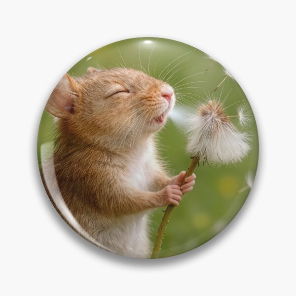 Item preview, Mouse Blowing On a Dandelion designed and sold by Maria Dryfhout.