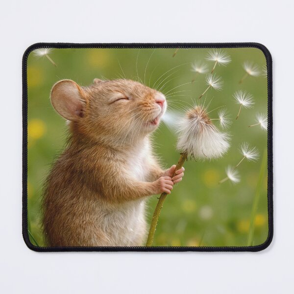Item preview, Mouse Blowing On a Dandelion designed and sold by Maria Dryfhout.