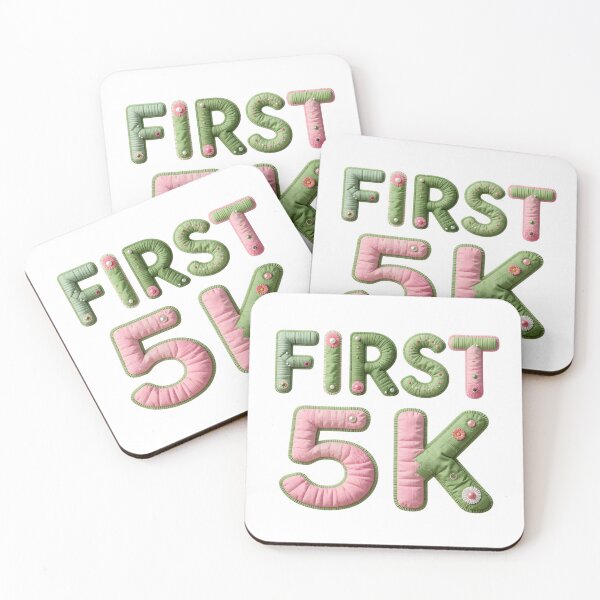 Item preview, FIRST 5K - IN FAUX LETTERING designed and sold by AlexOBrienArt.