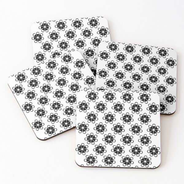 Item preview, Black & White Love Tears Flowers on White designed and sold by Digitalmyth's Designs.
