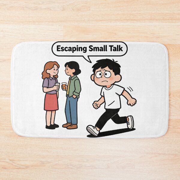 Item preview, Escaping Small Talk Funny Introvert Escape designed and sold by LowBattery Social Club.