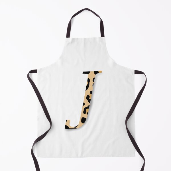Item preview, Letter J with Leopard Pattern designed and sold by LilasStyle.
