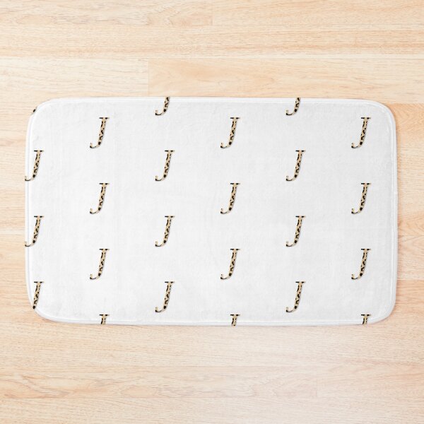 Item preview, Letter J with Leopard Pattern designed and sold by LilasStyle.