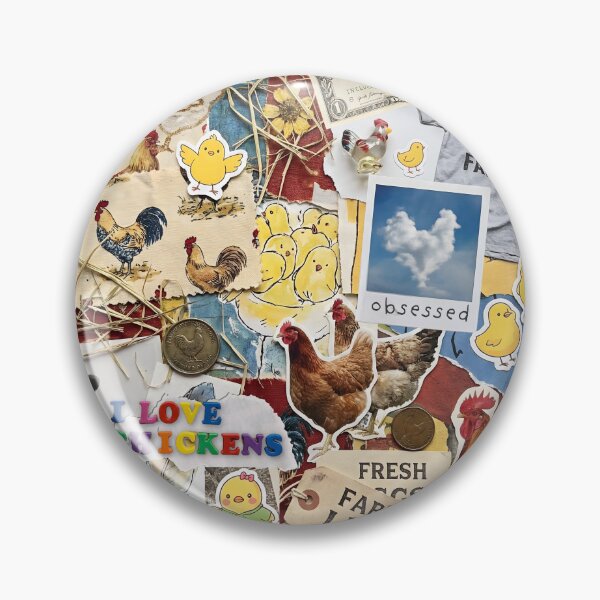 Item preview, Chicken Lovers Collage Scrapbook Chaos designed and sold by GlueGunEnergy.