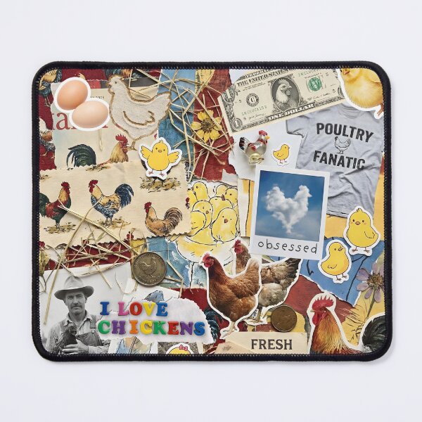 Item preview, Chicken Lovers Collage Scrapbook Chaos designed and sold by GlueGunEnergy.