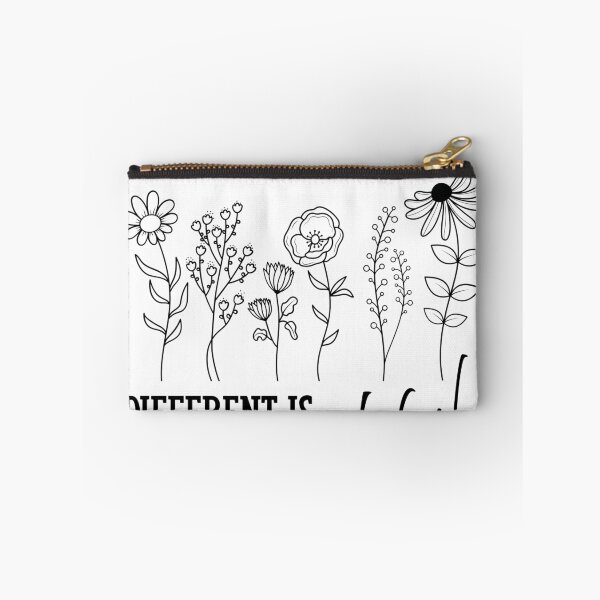 Item preview, Different Is Beautiful – Diversity Floral Line Art black designed and sold by A-Szczesniak.