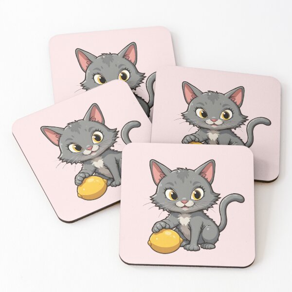 Item preview, Cat Playing with Lemon - Playful Cavetown Design designed and sold by WowDezign.