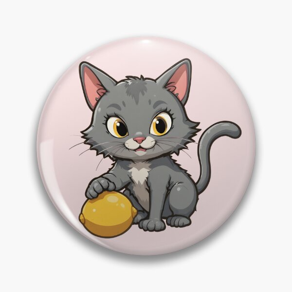 Item preview, Cat Playing with Lemon - Playful Cavetown Design designed and sold by WowDezign.