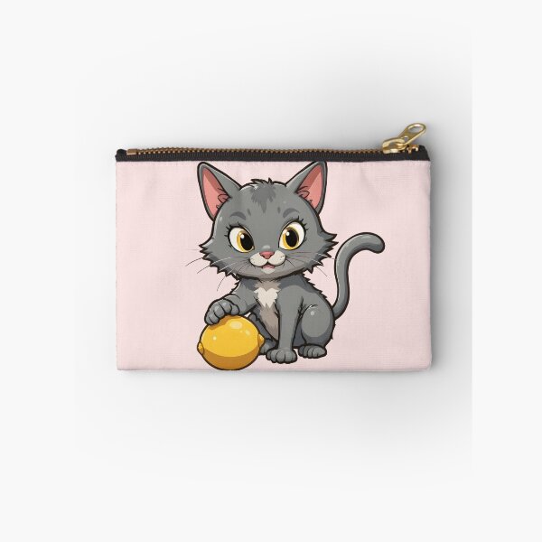 Item preview, Cat Playing with Lemon - Playful Cavetown Design designed and sold by WowDezign.