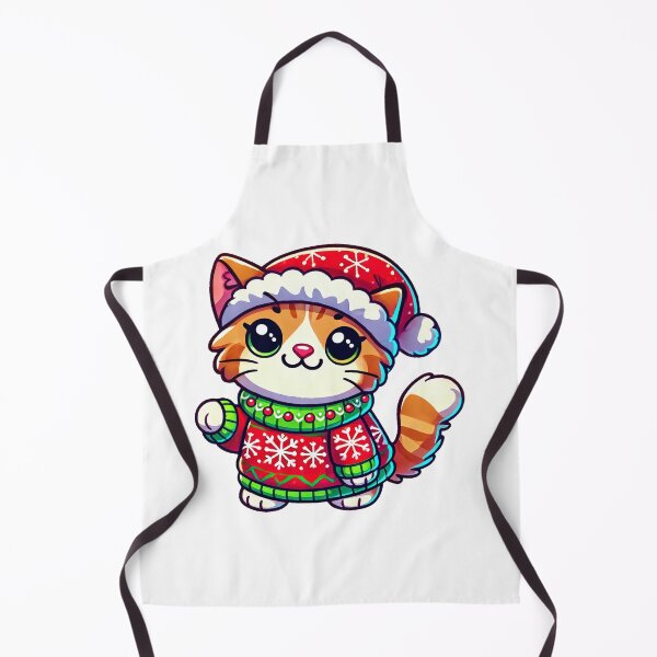 Item preview, merry meowmas Cheer: Adorable Cat in Holiday Clothes designed and sold by best-2025.