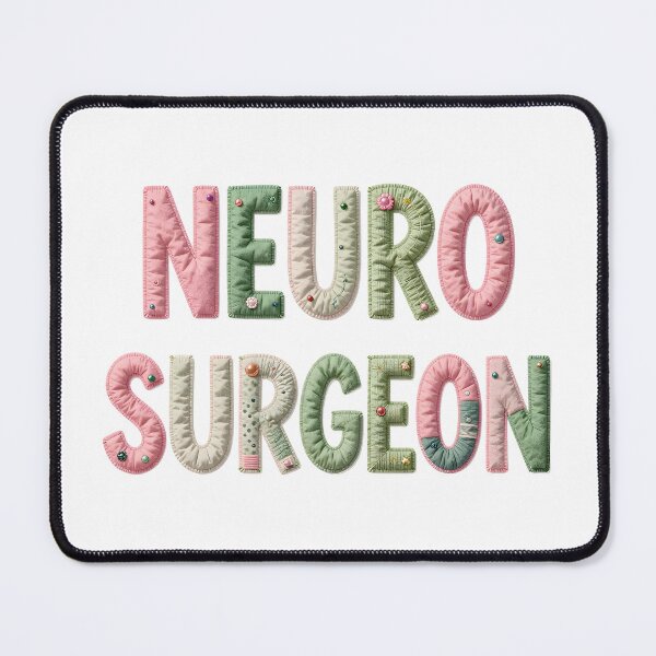 Item preview, NEUROSURGEON - IN FAUX LETTERING designed and sold by AlexOBrienArt.
