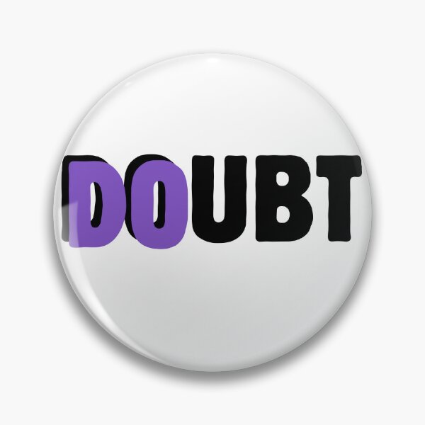 Item preview, Do Doubt – Motivational Typography with Purple Accent black designed and sold by A-Szczesniak.