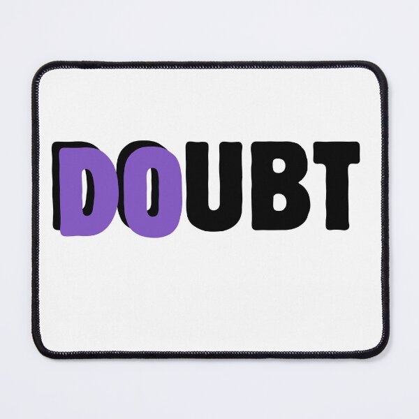 Item preview, Do Doubt – Motivational Typography with Purple Accent black designed and sold by A-Szczesniak.