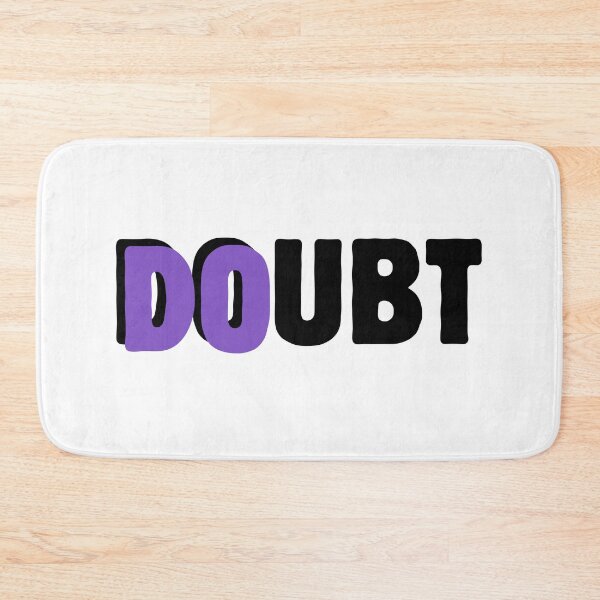 Item preview, Do Doubt – Motivational Typography with Purple Accent black designed and sold by A-Szczesniak.