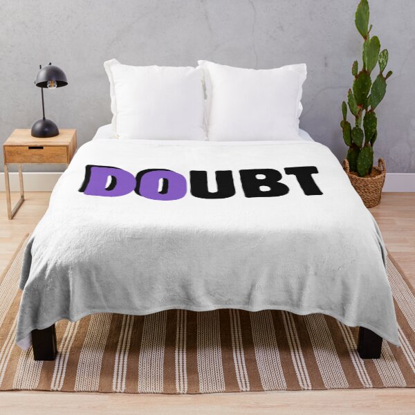 Item preview, Do Doubt – Motivational Typography with Purple Accent black designed and sold by A-Szczesniak.