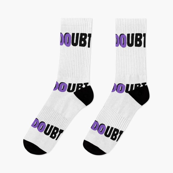 Item preview, Do Doubt – Motivational Typography with Purple Accent black designed and sold by A-Szczesniak.