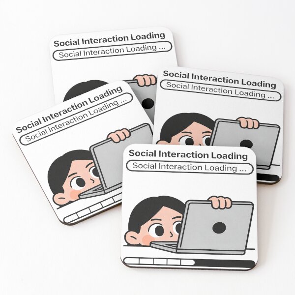 Item preview, Social Interaction Loading Introvert Progress Bar designed and sold by LowBattery Social Club.