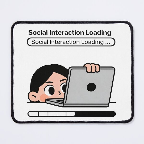 Item preview, Social Interaction Loading Introvert Progress Bar designed and sold by LowBattery Social Club.