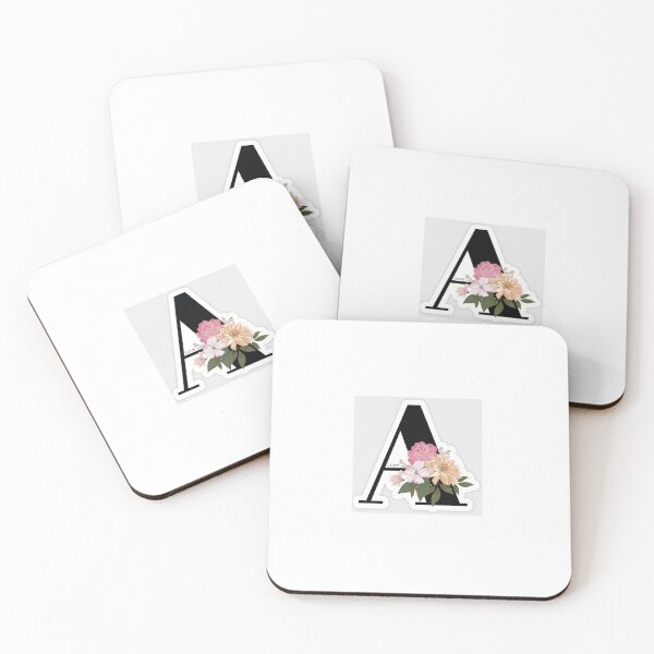 Item preview, Diseño de monograma floral con la letra A designed and sold by PixelVibe Art.