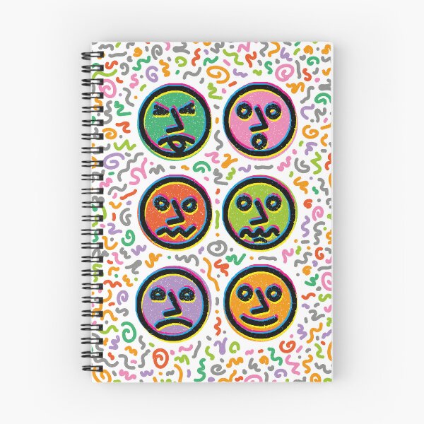 Item preview,   Mixed Emotions – Bold Retro Emoji Faces Collection Art Print designed and sold by Fabulosa Designs.