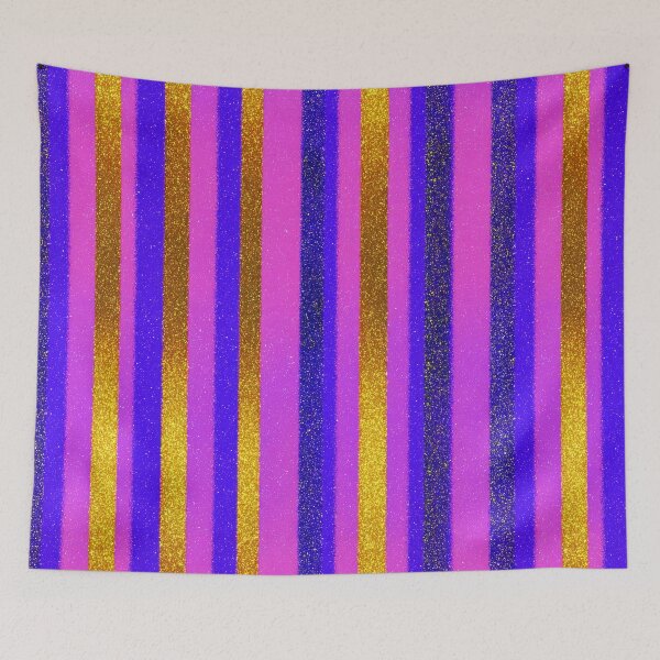 Item preview, Violet Pink Gold Stripe Pattern designed and sold by bubblegoth.