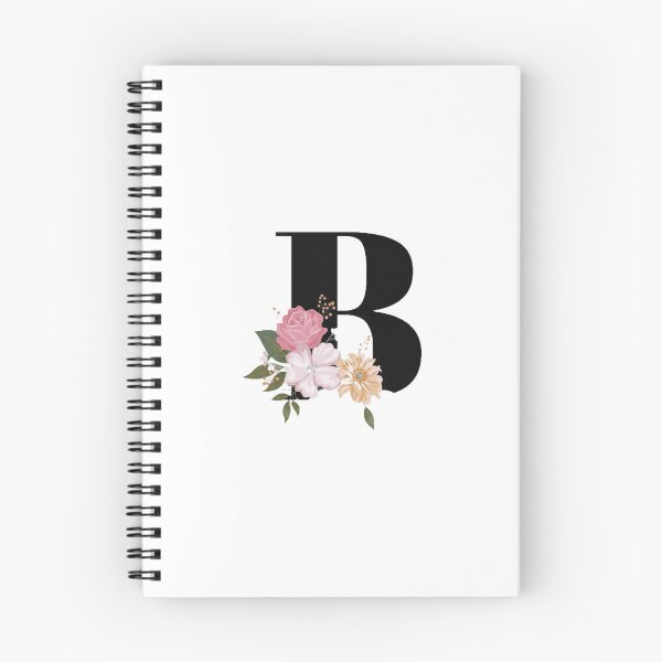 Item preview, Floral Letter B Monogram - Pink Rose and Botanical Art Sticker designed and sold by PixelVibe Art.