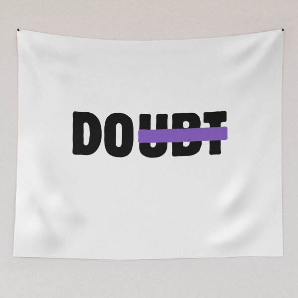 Item preview, Don’t Doubt – Strike Through Motivational Typography designed and sold by A-Szczesniak.
